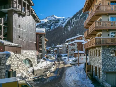 Vue générale sur la montagne ou vue sur la montagne depuis l'appartement