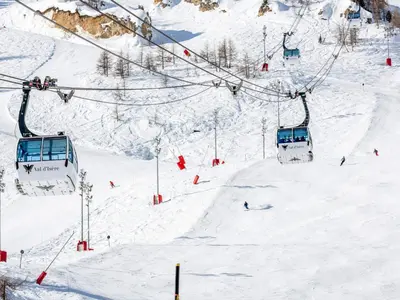L'établissement Appartement confortable skis aux pieds avec animaux admis à Val-d'Isère - FR-1-694-177 en hiver