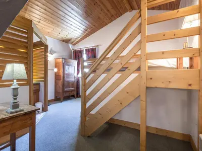 Un ou plusieurs lits superposés dans un hébergement de l'établissement Duplex de Standing au Pied des Pistes avec Grand Balcon, Expo Sud/Ouest, Parking Inclus - FR-1-694-169