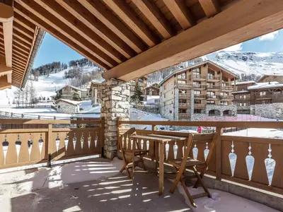Vue générale sur la montagne ou vue sur la montagne depuis l'appartement