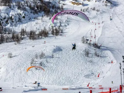 L'établissement Studio charmant avec wifi et parking, animaux admis, au pied des pistes - FR-1-694-174 en hiver