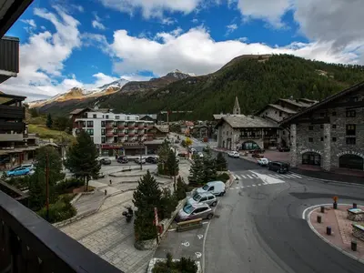Vue générale sur la montagne ou vue sur la montagne depuis l'appartement