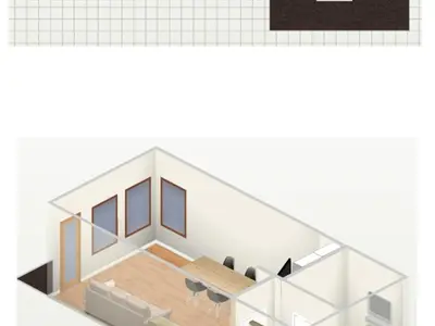 Cuisine ou kitchenette dans l'établissement Studio agréable avec parking, skis aux pieds au cœur du village de Val-d'Isère - FR-1-694-204