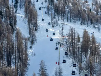 L'établissement Agréable 2P skis aux pieds avec parking couvert - FR-1-694-220 en hiver