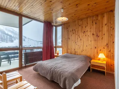 Un ou plusieurs lits dans un hébergement de l'établissement Charmant appartement 2 pièces avec animaux acceptés - FR-1-694-243
