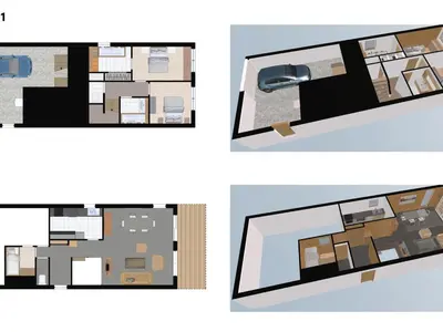 Plan de l'établissement Chalet semi-indépendant avec terrasse et WiFi à Val-d'Isère - FR-1-694-267