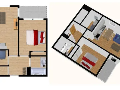 Plan de l'établissement Charmant appartement avec WiFi et parking, au pied des pistes et au cœur du village - FR-1-694-275