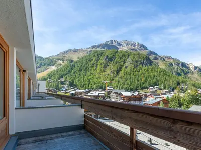 Vue générale sur la montagne ou vue sur la montagne depuis l'appartement