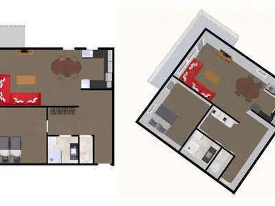 Plan de l'établissement Appartement 2 pièces avec parking et wifi à Val-d'Isère - FR-1-694-284