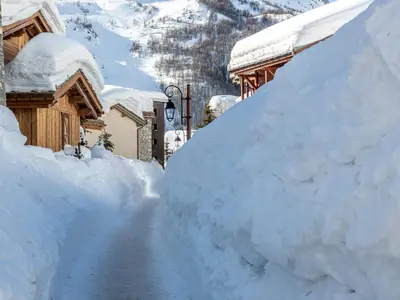 L'établissement Studio confortable avec lits faits et ménage inclus à Val-d'Isère - FR-1-694-288 en hiver