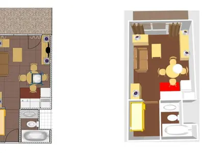 Plan de l'établissement Studio cosy à Val-d'Isère près des pistes, animaux admis - FR-1-694-298