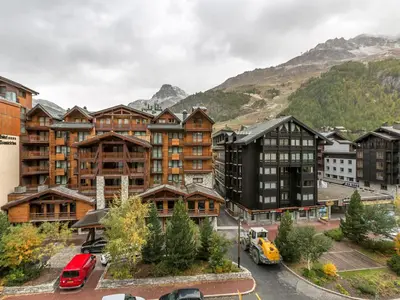 Vue générale sur la montagne ou vue sur la montagne depuis l'appartement