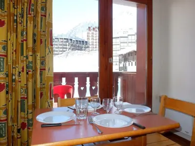 Plan de l'établissement Studio lumineux 3 pers. au cœur de Tignes Le Val Claret, balcon - FR-1-502-471