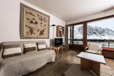 Vue générale sur la montagne ou vue sur la montagne depuis l'appartement