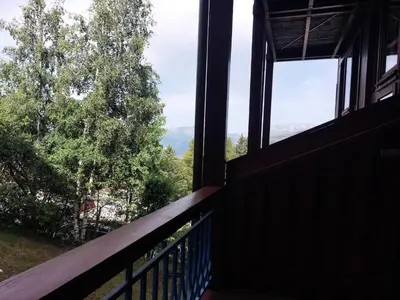 Balcon ou terrasse dans l'établissement Résidence Mirantin 3 - Appartement 2 pièces, en duplex, pour 4 personnes, au pied des pistes et du télécabine et proche des commerces dans le village d MAE-1808