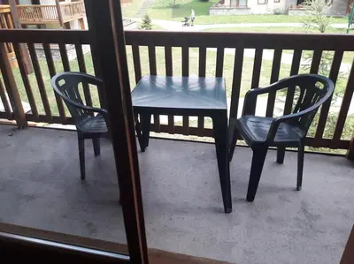 Balcon ou terrasse dans l'établissement Résidences de luxe Les Alpages Val Cenis - 4 pers