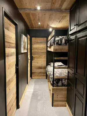 Un ou plusieurs lits dans un hébergement de l'établissement MyHome - Chamallow - appart 4-6 places rénové - cosy et confort !