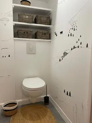 Salle de bains dans l'établissement MyHome - Chamallow - appart 4-6 places rénové - cosy et confort !