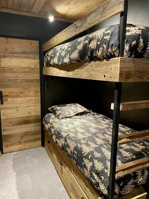 Un ou plusieurs lits dans un hébergement de l'établissement MyHome - Chamallow - appart 4-6 places rénové - cosy et confort !