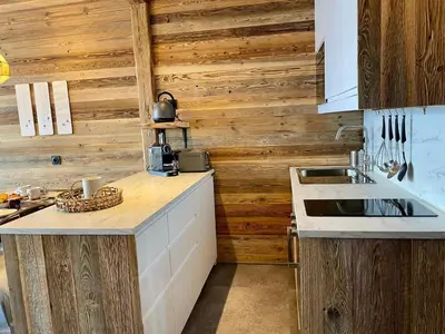 Cuisine ou kitchenette dans l'établissement MyHome - Chamallow - appart 4-6 places rénové - cosy et confort !