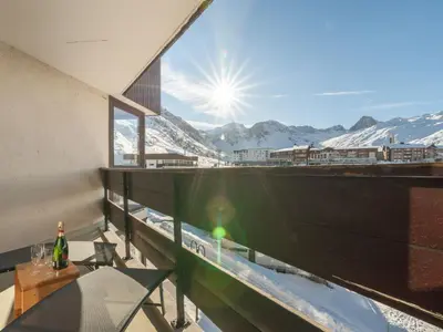 Vue générale sur la montagne ou vue sur la montagne depuis l'appartement