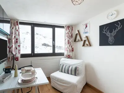 Coin salon dans l'établissement Studio Palafour - Le Lac-6 by Interhome
