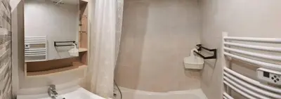 Salle de bains dans l'établissement MyHome - Plein Soleil 36 - Studio cabine 4 pax ski in&out