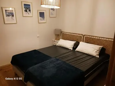 Un ou plusieurs lits dans un hébergement de l'établissement Résidence L'iseran - Charmant appartement de 3 pièces dans une résidence proche des pistes dans le quartier du Chantel. MAE-5324