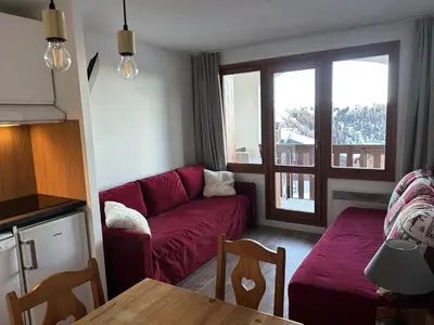 Plan de l'établissement Résidence Licorne - Appartement chaleureux · Accès direct aux pistes · Vue pistes · Casier à skis MAE-7744