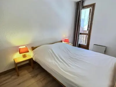 Un ou plusieurs lits dans un hébergement de l'établissement Résidence Hameaux De Val - Votre grand studio mezzanine avec garage couvert à 5 min des pistes MAE-1004