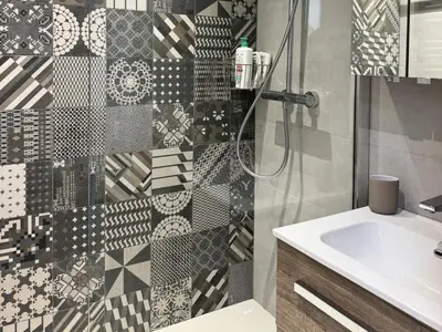 Salle de bains dans l'établissement Résidence Beryl - Studio divisible renové · Coeur de station · Vue pistes · Parking offert MAE-5114