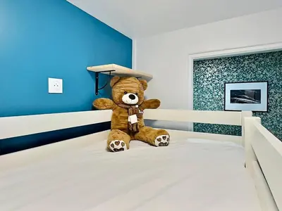 Un ou plusieurs lits dans un hébergement de l'établissement Tignes - Appartement 4 pers, balcon sud, TV Orange, wifi - FR-1-411-874