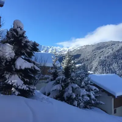 Appartement cosy Peisey Les Arcs 6-8 pers - piscine sauna - en face des pistes