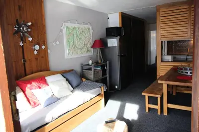 Cuisine ou kitchenette dans l'établissement Le Prariond - Au coeur de la station appartement pour 4 pers. MAE-6494