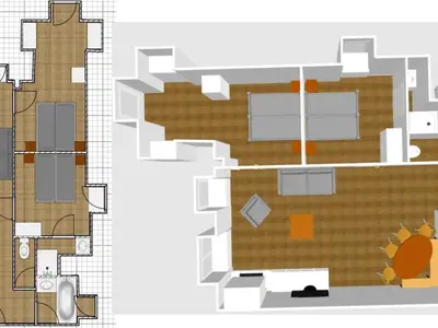 Plan de l'établissement Élégant appartement rénové avec wifi au cœur du vieux Val-d'Isère, proche des pistes et commodités - FR-1-694-313
