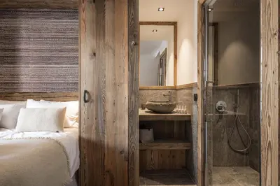 Salle de bains dans l'établissement Madame Vacances Chalet Atacama