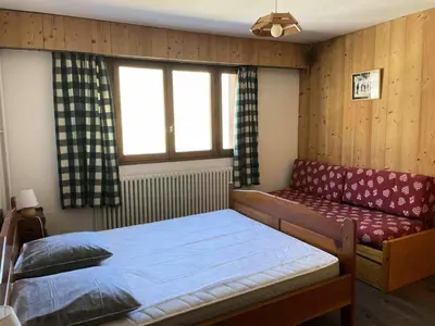 Un ou plusieurs lits dans un hébergement de l'établissement Résidence Soleil - Appartement rénové·Proche des pistes et des commer MAE-9394