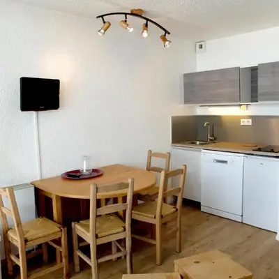 Studio lumineux proche des pistes avec balcon et animaux admis - FR-1-502-474