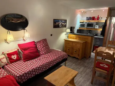 Cuisine ou kitchenette dans l'établissement Studio Arc 2000 5 people