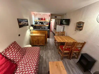 Cuisine ou kitchenette dans l'établissement Studio Arc 2000 5 people