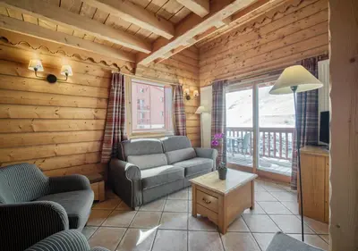 Coin salon dans l'établissement Appartement Ecrin 324