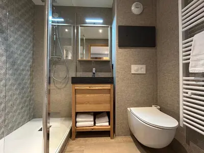 Salle de bains dans l'établissement Résidence W 2050 - BELLE PLAGNE