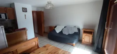 Un ou plusieurs lits dans un hébergement de l'établissement Résidence Le Chardonnet - Appartement à 200 m des pistes avec vue MAE-9544
