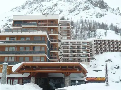 L'établissement Studio ensoleillé pour 4 personnes à Val d'Isère, animaux admis - FR-1-411-882 en hiver