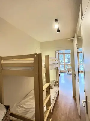Un ou plusieurs lits dans un hébergement de l'établissement Résidence Portillo - Charmant studio de 4 personnes avec vue imparable plein sud MAE-6014