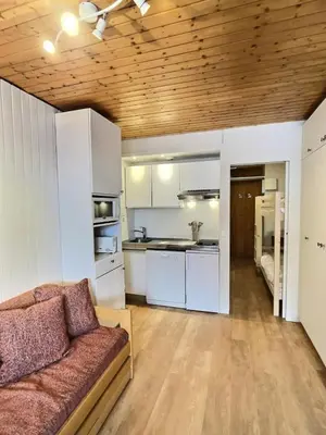 Cuisine ou kitchenette dans l'établissement Résidence Portillo - Charmant studio de 4 personnes avec vue imparable plein sud MAE-6014