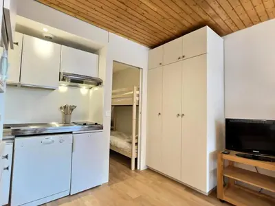 Cuisine ou kitchenette dans l'établissement Résidence Portillo - Charmant studio de 4 personnes avec vue imparable plein sud MAE-6014