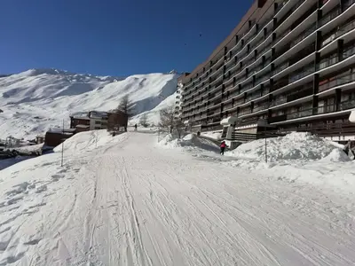L'établissement Tignes: Appartement 30m², 4 pers, Balcon au pied des pistes - FR-1-411-482 en hiver