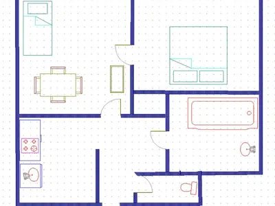 Plan de l'établissement Appartement ski aux pieds Val d'Isère, pour 4, balcon, animaux acceptés - FR-1-411-153