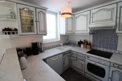 Cuisine ou kitchenette dans l'établissement Résidence Les Rives - Appartement à proximité des pistes MAE-3924